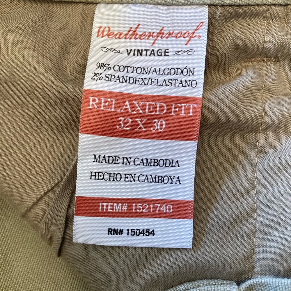 ‘Original Weatherproof’ Brand Men's Pants - Picture 7 of 14